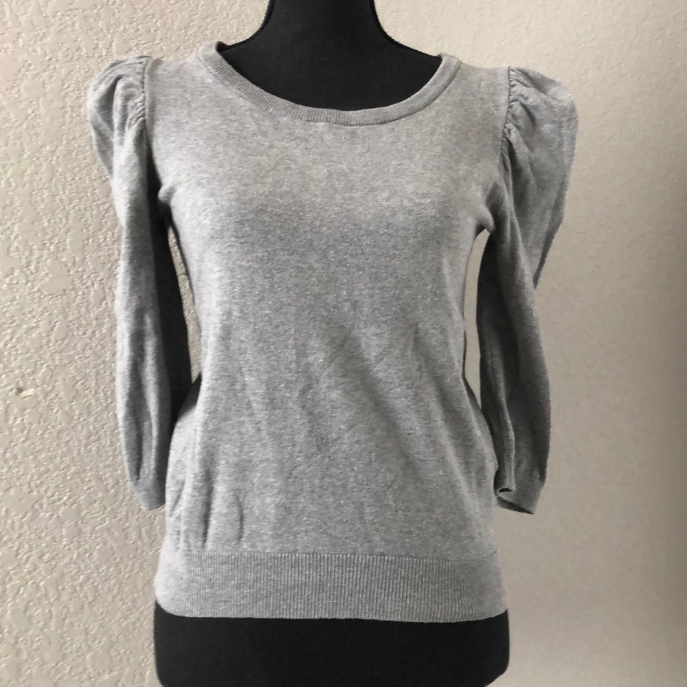 Puff sleeve grey sweater from H&M